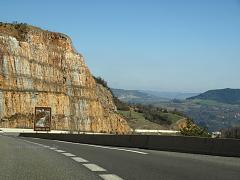 Schne Landschaften durchquert die A75