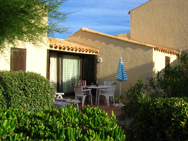 Blick auf unsere Terrasse