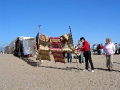 Am Mittelmeerstrand Mndung des Manavgat